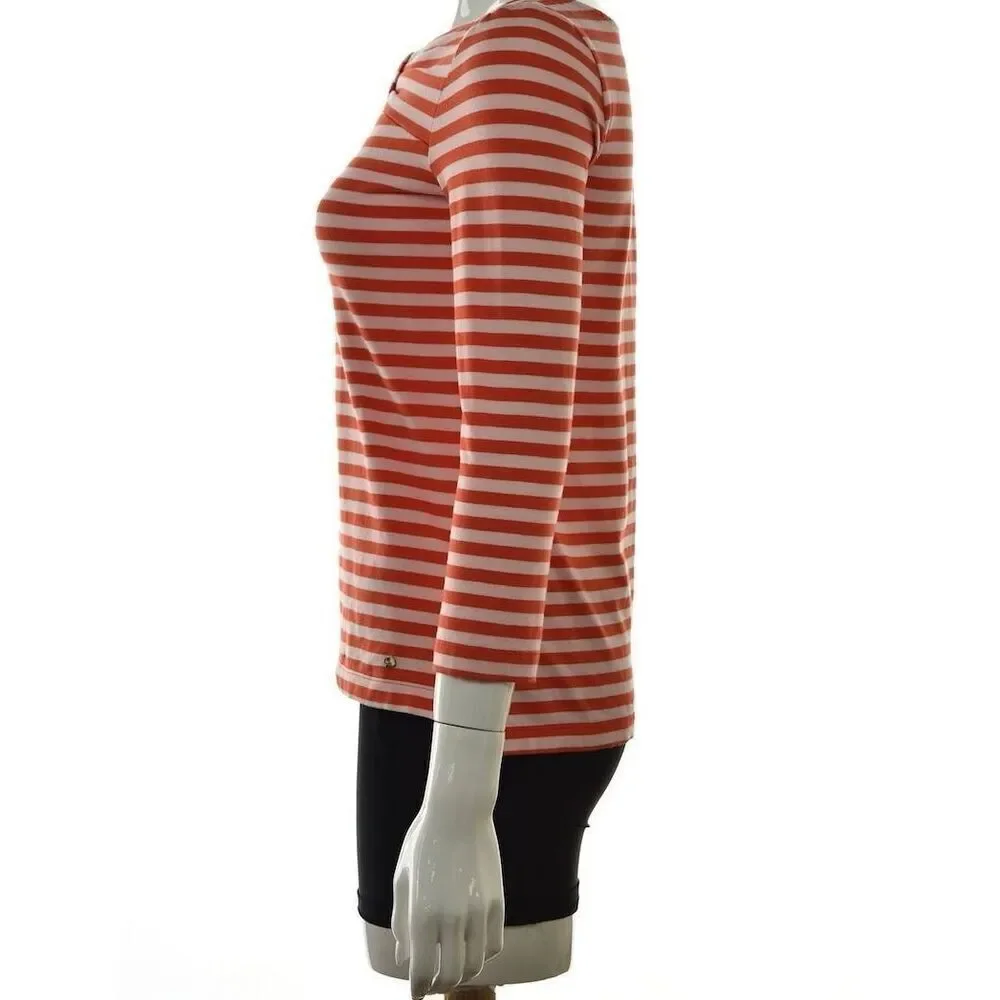 ✨Kate Spade Wheaton Red & Pink Striped Bow Sz Small Top✨